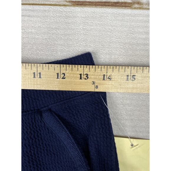 Coldwater Creek Pants Womens S Petite PS Blue Textured Heavy Pull On Crop NWT - Picture 7 of 11